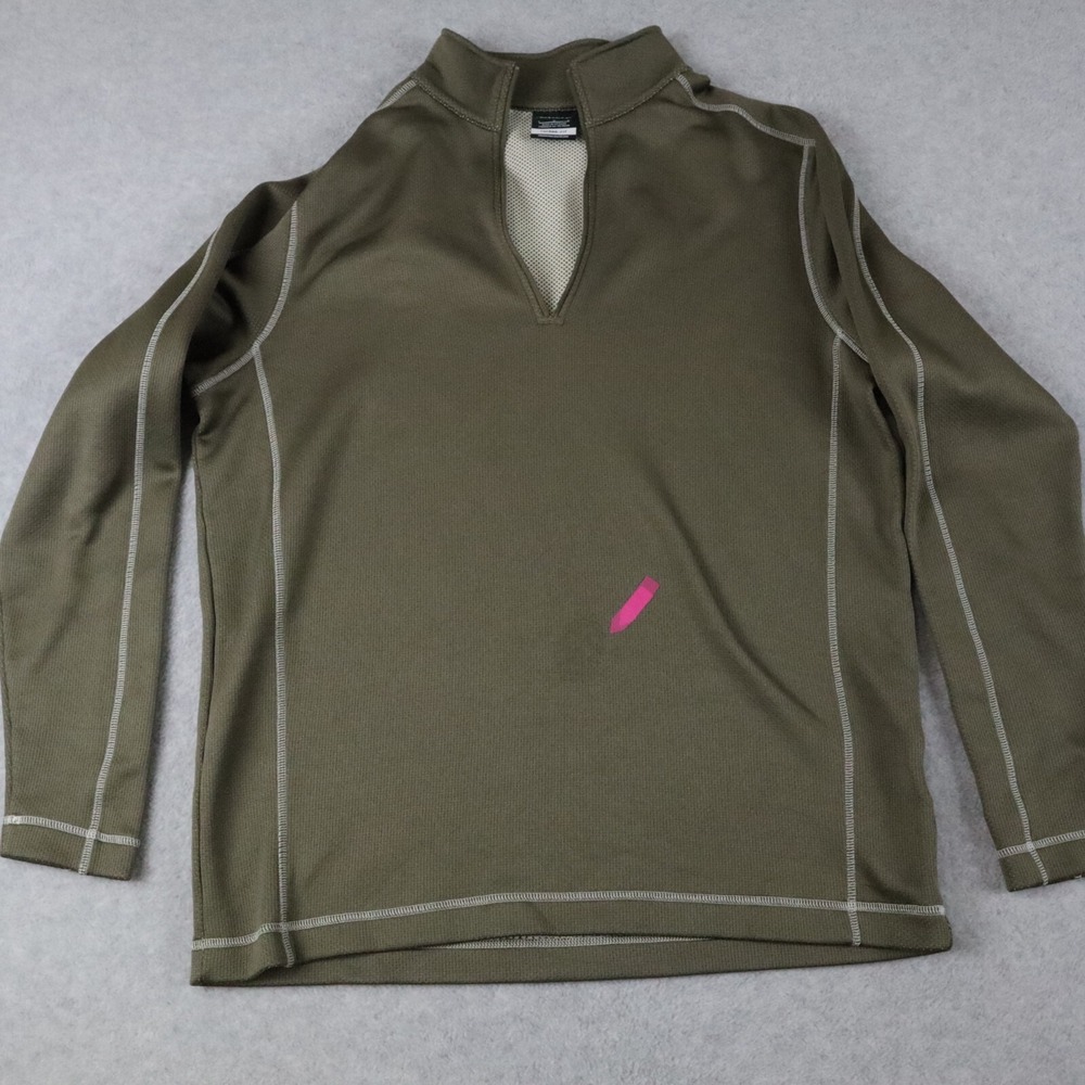 Nike Golf 1/4 Zip Pullover Mens Large Therma-Fit Activewear Mock Neck Moss Green